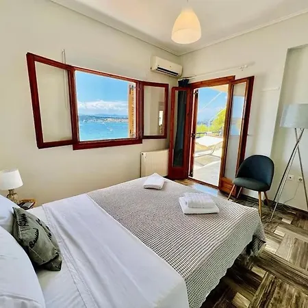 아파트 Chrysa's Dream - Dreamy Sea View At Spacious 3br In